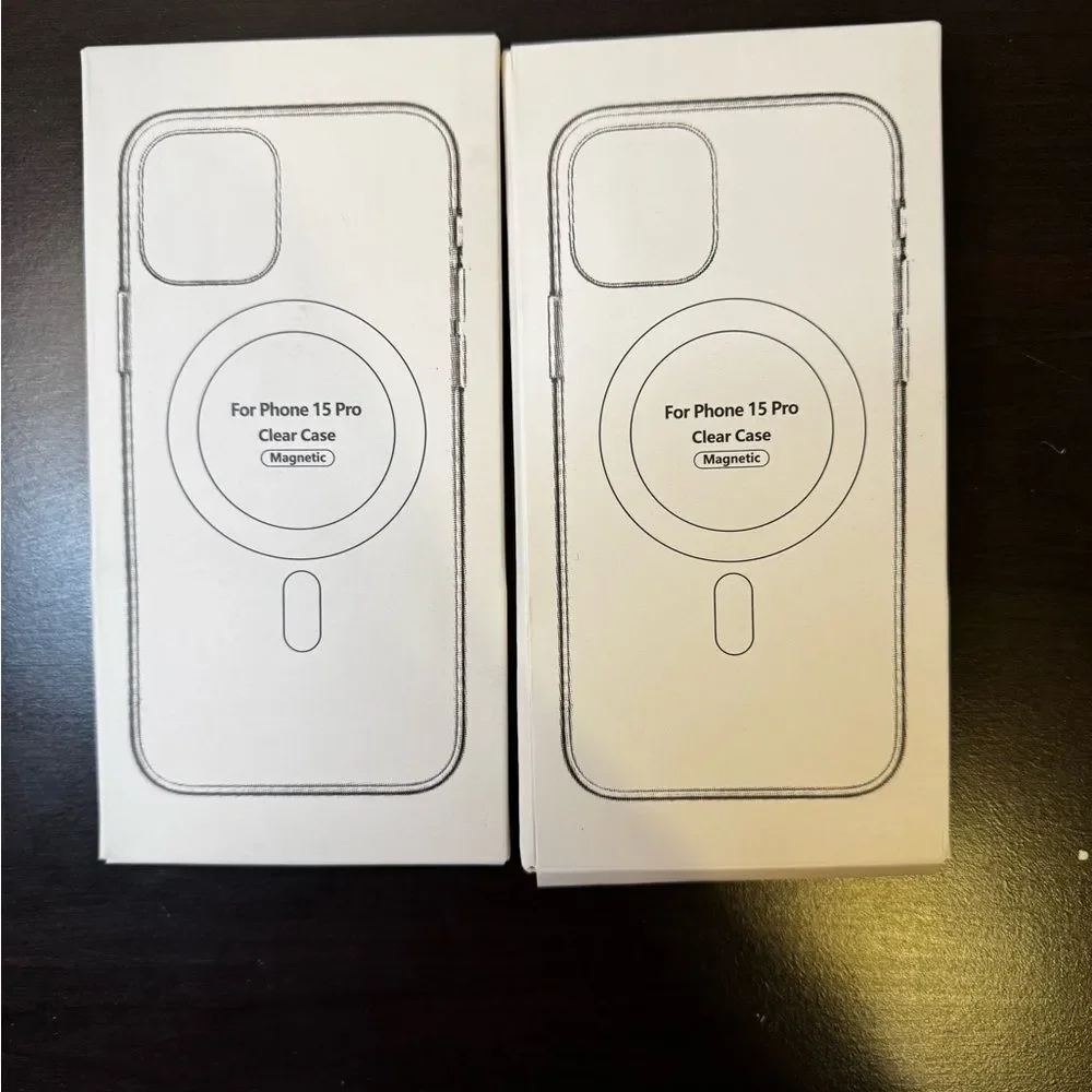 iPhone 15 Pro Case Clear with MagSafe 2 Pack Never Yellow Shockproof Durable E2